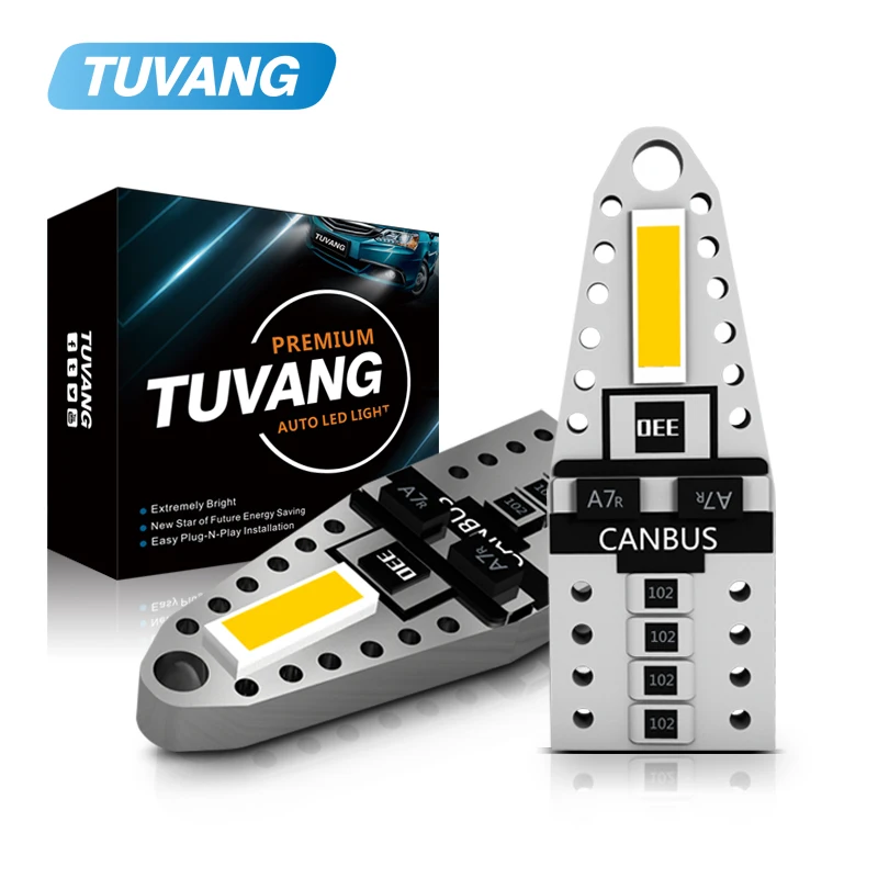 

W5W LED Bulb T10 LED Lamp CANBUS Car Lights 7080 LED Chip SMD White 194 168 Clearance Lights Reading Interior License Plate Lamp
