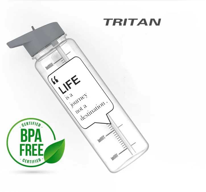 Тритан бутылка для напитков Спортивная воды протеиновый шейкер наружная
