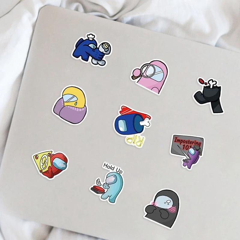 

100Pcs Game Cute Expression Stickers Graffiti Decal Children Stationery Stickers Toy for Laptop Luggage Guitar Fridge