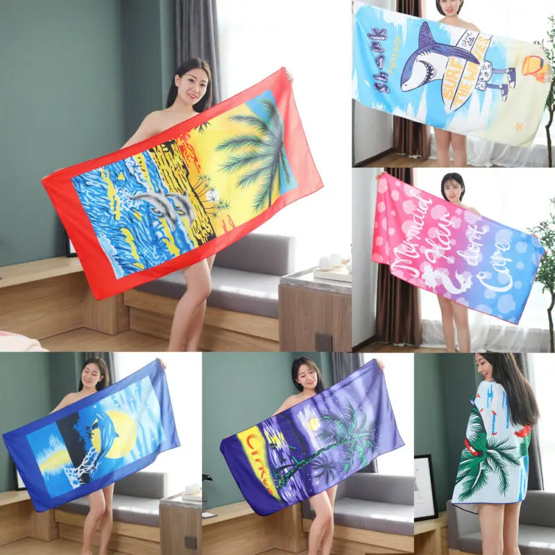 2019 товары для ванны и душа Пляжное антибактериальное полотенце квадратное