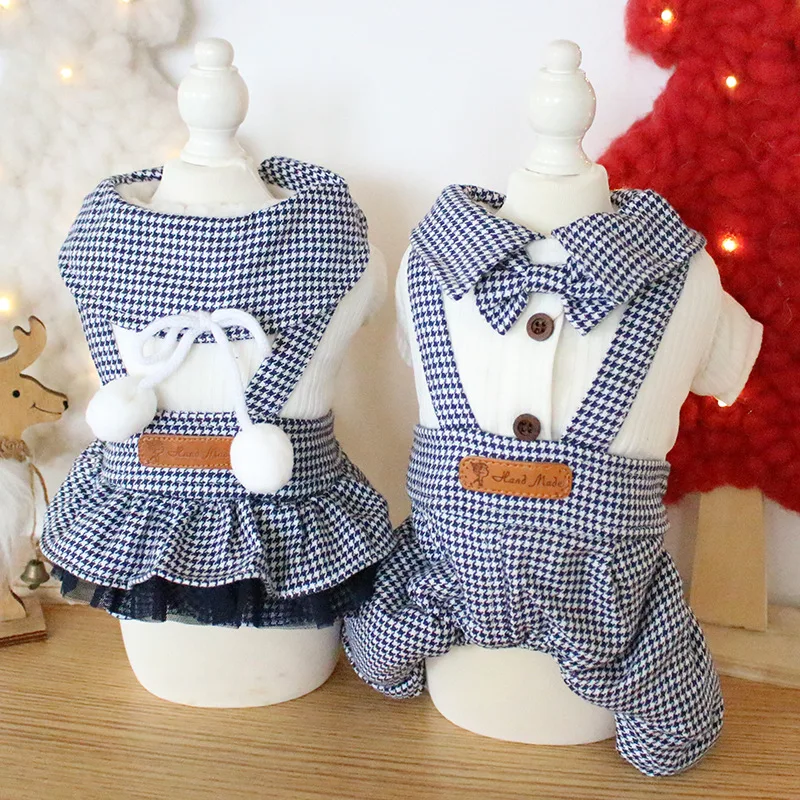 Два стиля s на выбор платья для собак и комбинезоны осени зимы одежда в студенческом стиле товары