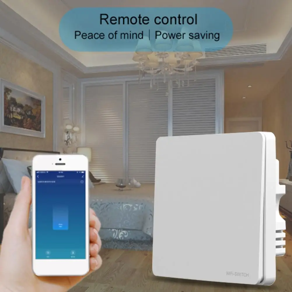 Прочный смарт-переключатель классический деликатный текстурный светильник Wi-Fi