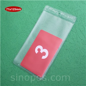 card max 71x125mm ПВХ чехол для карты 6-8 см, мебельная табличка держатель билета рукав пластиковый мешок конверт Обложка Карман Вешалка виниловая защитная пленка - Цвет: card max 71x125mm