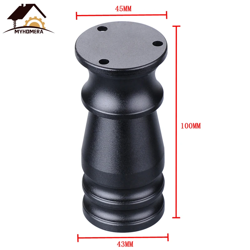 Color A 100mm Myhomera 80 мм-150 мм мебельные ножки, регулируемые ножки для шкафа, дивана, алюминиевый шкаф, журнальный чайный столик, ванная комната, защитная ножка - Цвет: Color A 100mm