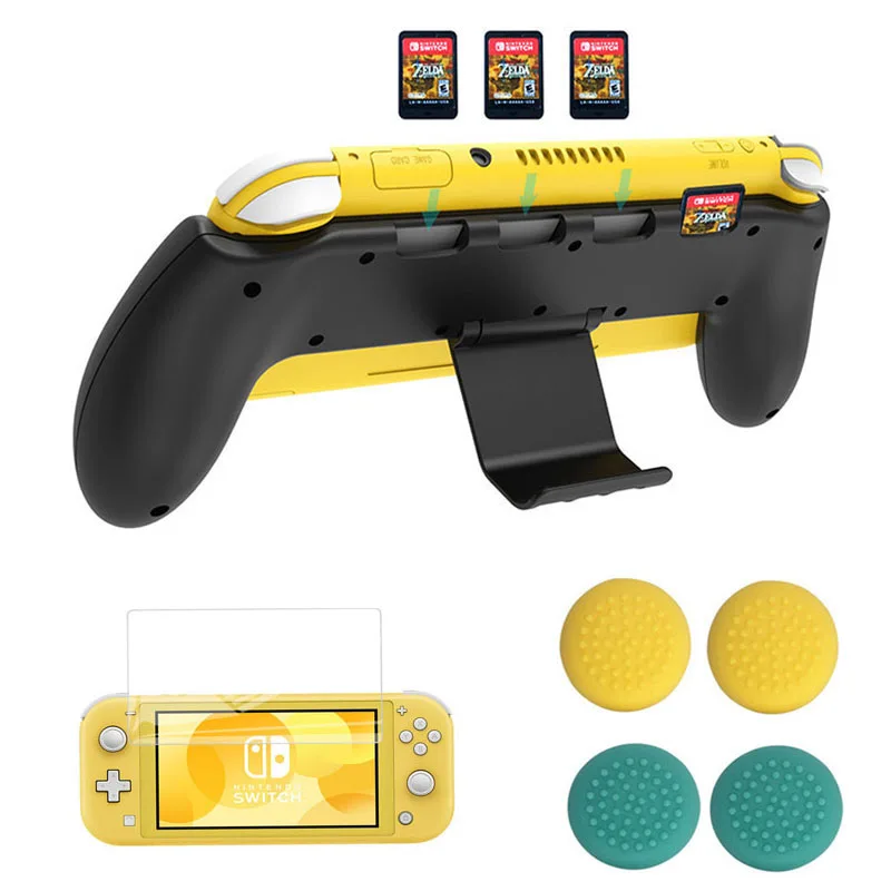Защитный чехол Nintendo Switch Lite 2019 с асимметричной регулируемой подставкой и 4 слотами