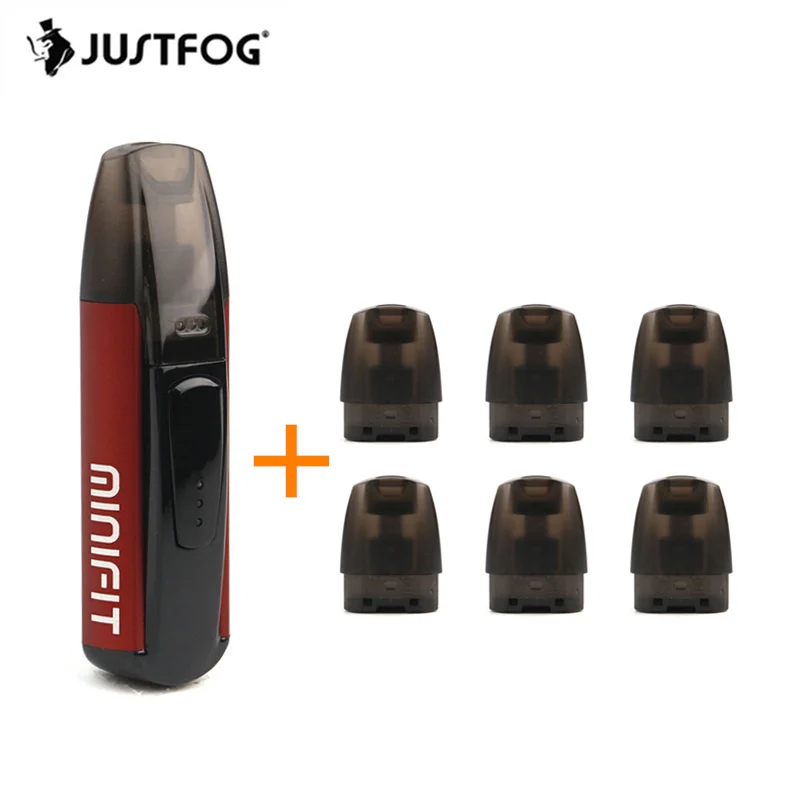Pod Vape комплект оригинальный justfog minifit 370 мАч батарея 1.6ohm 1 5 мл картридж для КБР