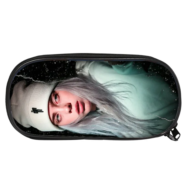 Billie Eilish чехол для карандашей косметичка женщин сумки макияжа Подростковая ручка