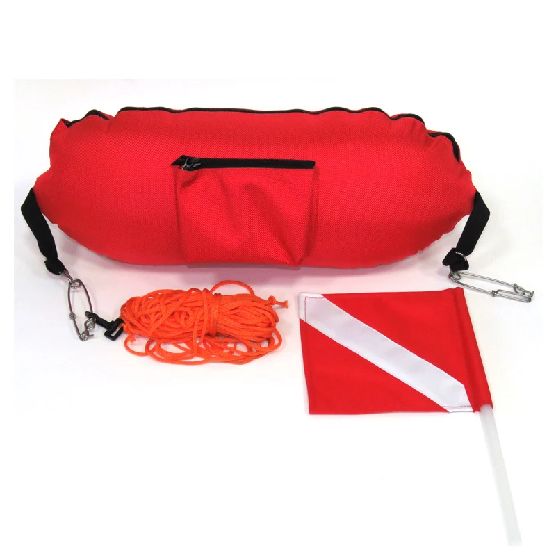 Спасательный буй для подводной охоты надувная поверхность подводного плавания