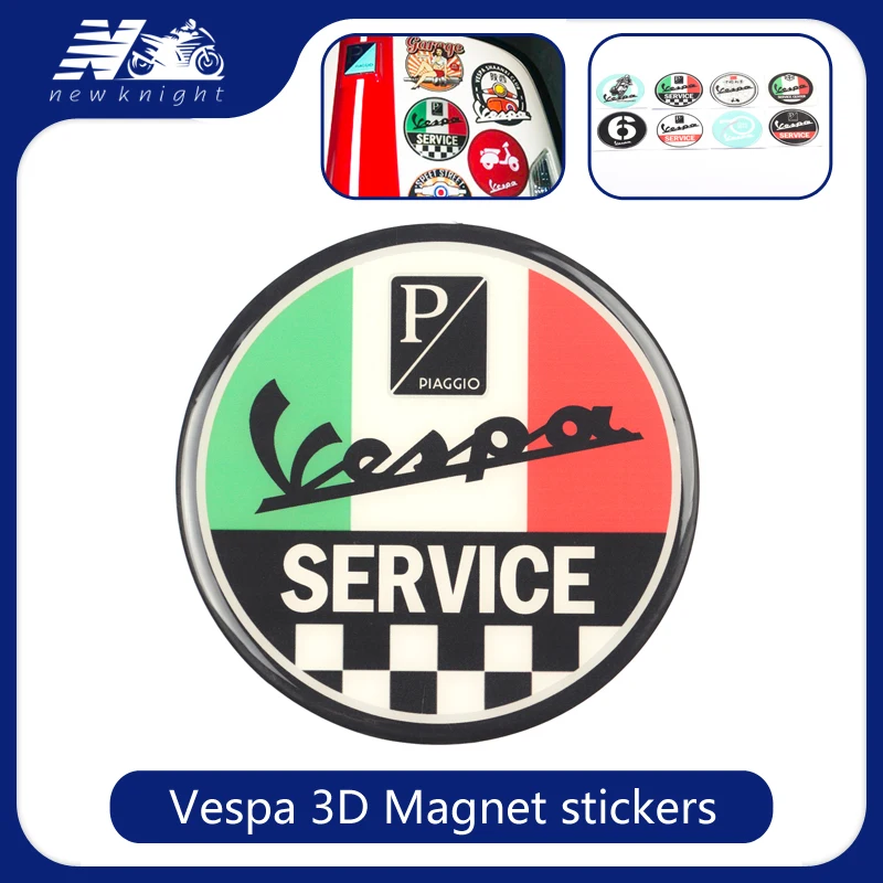 

For PIAGGIO VESPA GTS GTV LX LXV Sprint Primavera 50 125 150 200 250 300ie Motorcycle 3D Badge Emblem Magnet Stickers Decal Case