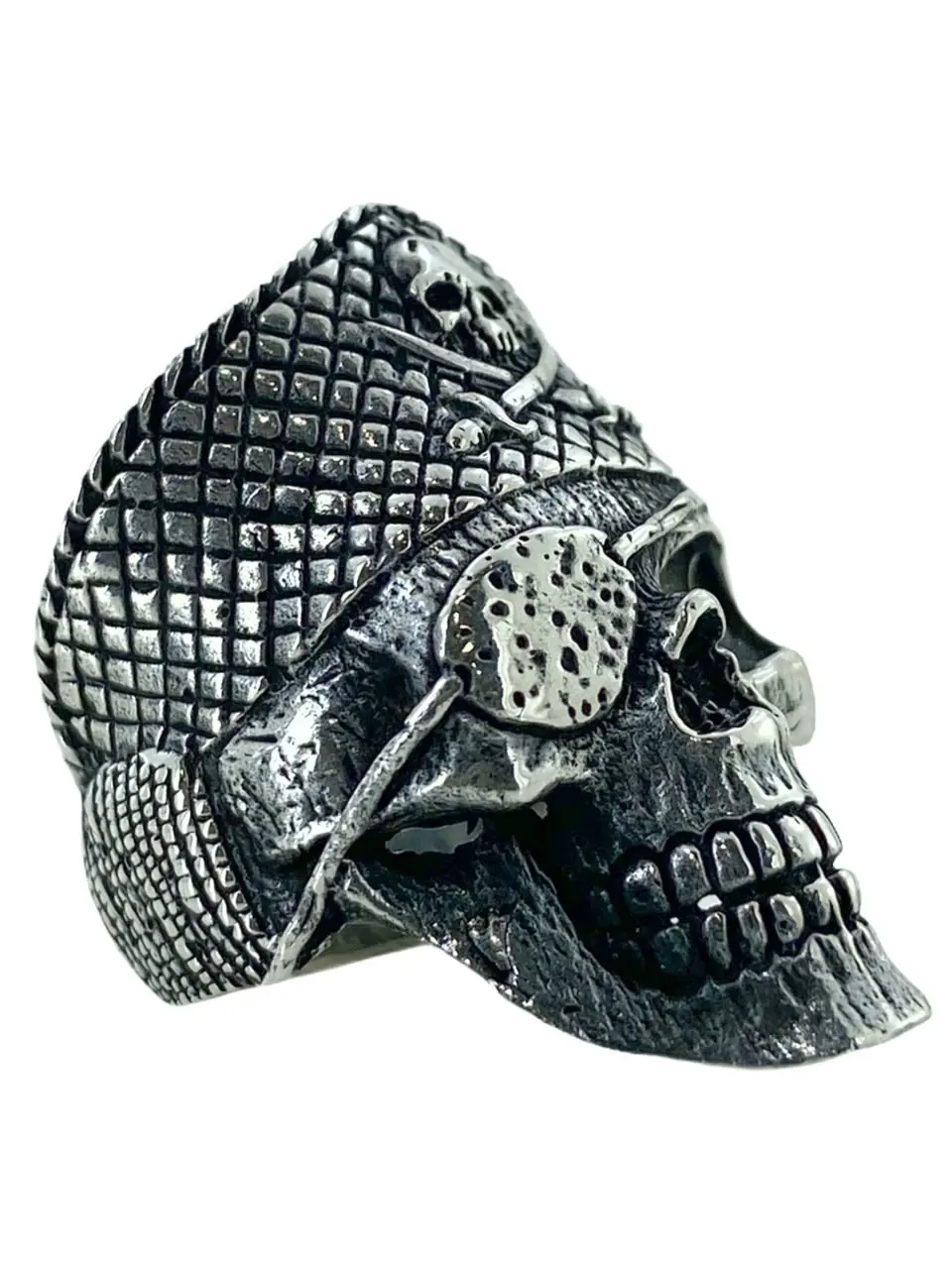 

Special Design Captain Pirate Dry Head Skeleton 925 Sterling Silver Ring