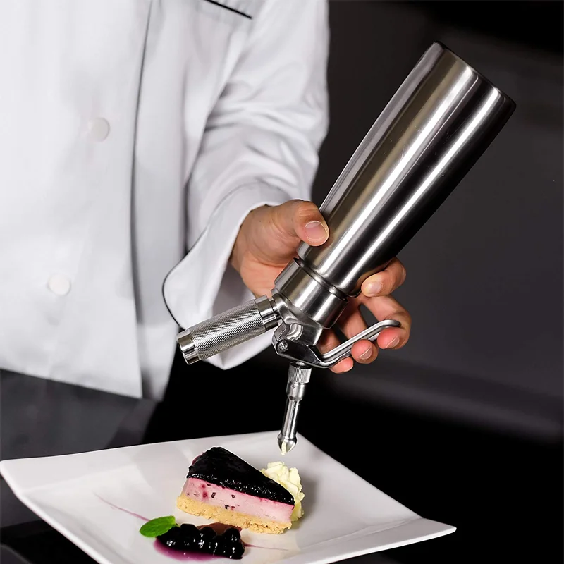 Профессиональный дозатор для взбитых сливок из нержавеющей стали крем Whipper