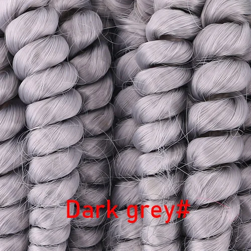 FSRHAIR 70 гр./шт. Черный-зеленый афро Фунми вьющиеся волосы пучок синтетических волос для наращивания Омбре волосы продукт - Цвет: Dark grey