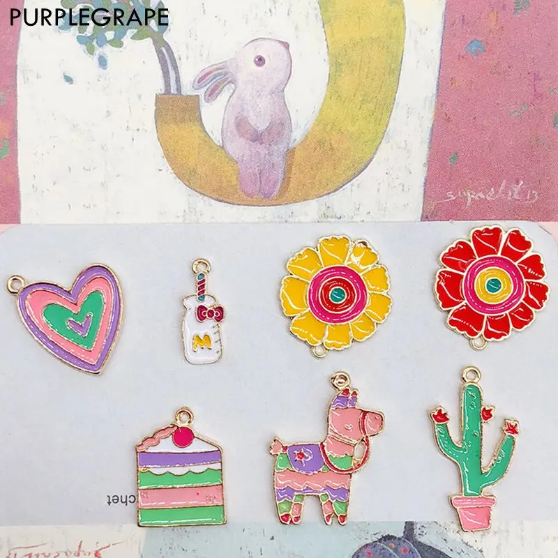 

10 шт., детские серьги-подвески из сплава