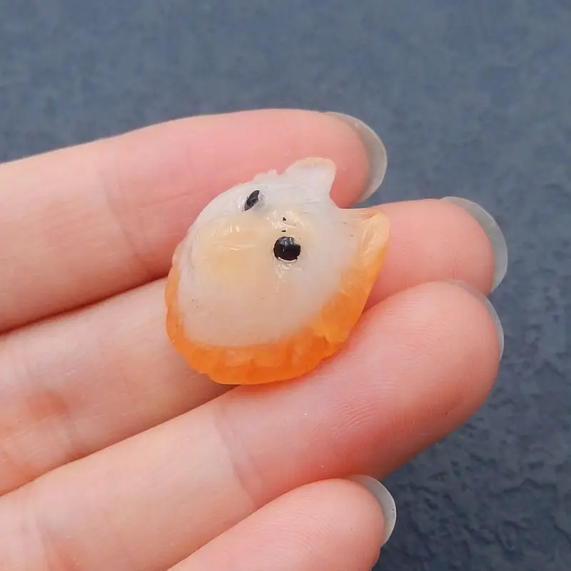 Натуральный камень красный агат Резная Голова животного кабошон 22x19x14 мм 5 7 г |