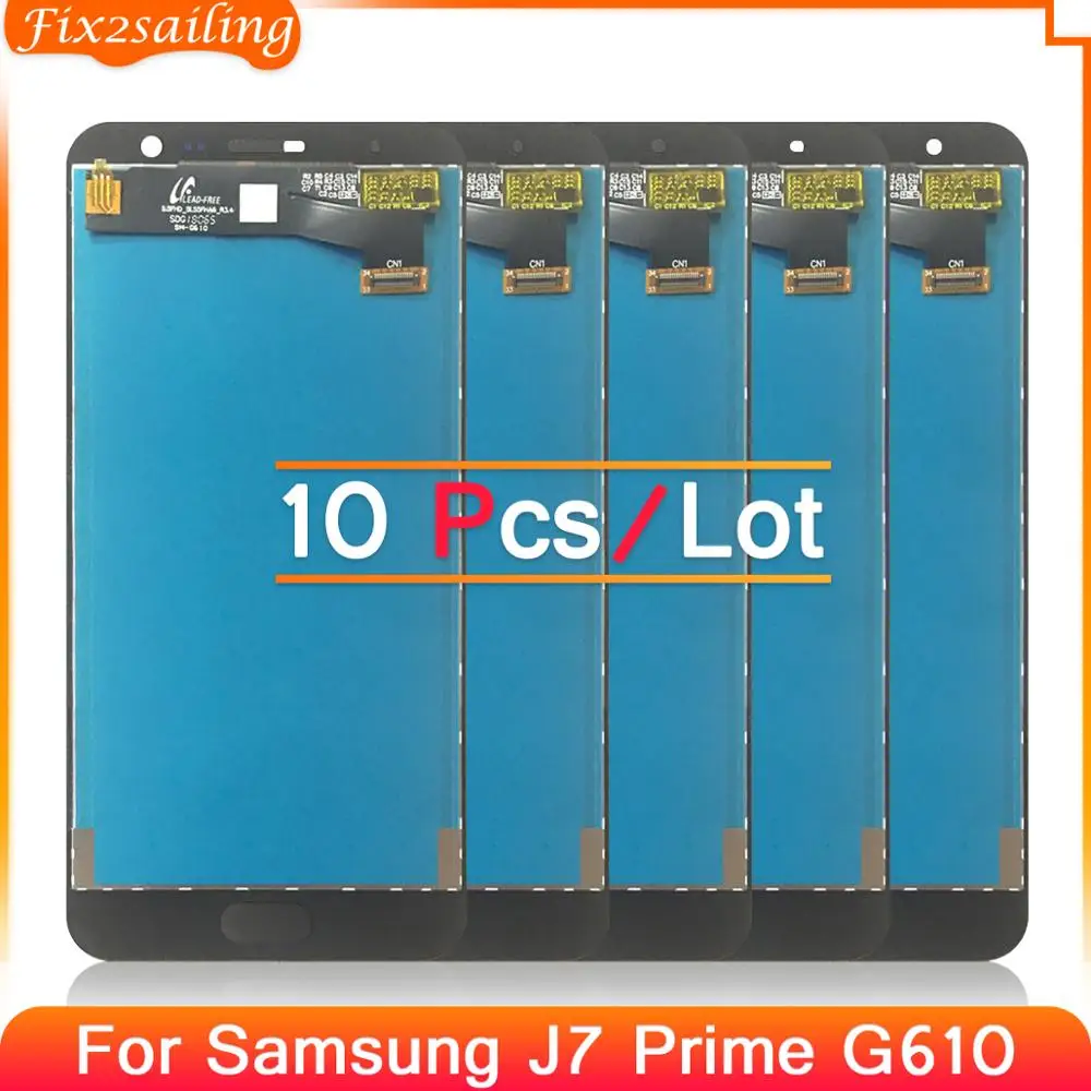 10 шт. slcd для Samsung Galaxy J7Prime G610 G610F G6100 дисплей сенсорный экран дигитайзер в сборе J7 Prime