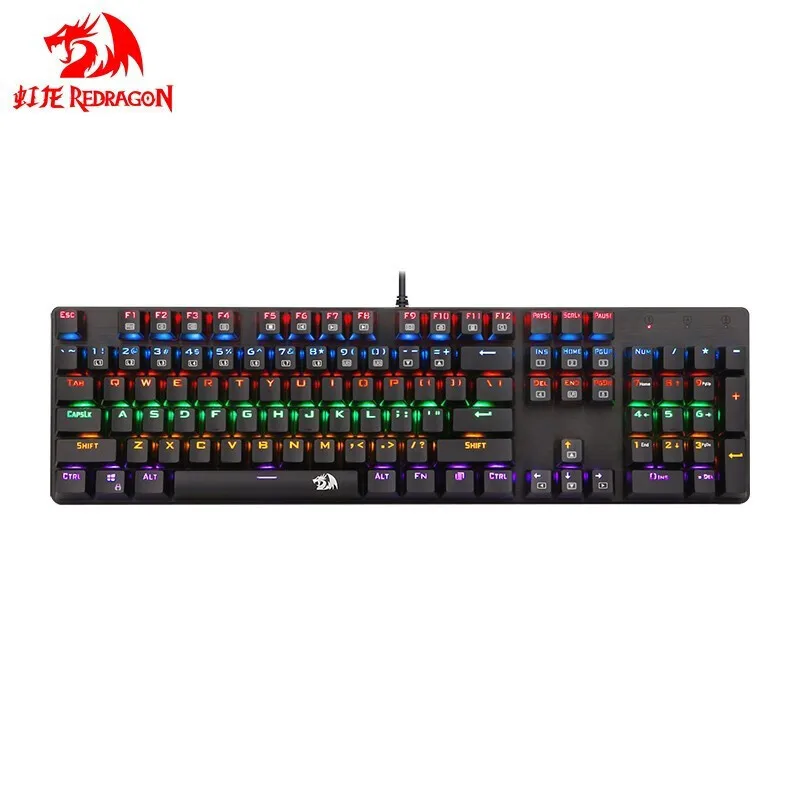 Игровая механическая клавиатура Redragon K208 с защитой от фиктивных нажатий RGB