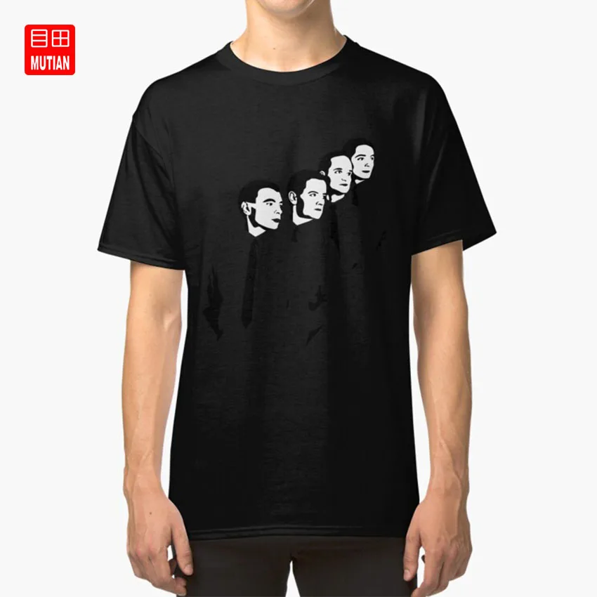 Мужская футболка с машинкой kraftwerk the Man Machine man machine die mensch maschine Роботы Модель огни das