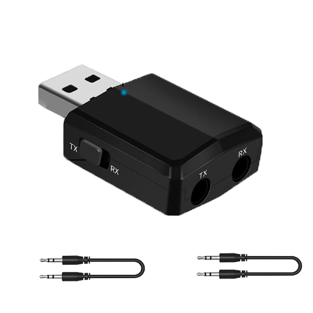 3 в 1USB Bluetooth 5,0 адаптер EDR USB передатчик музыка аудио приемник для ТВ ПК динамик наушники беспроводной адаптер