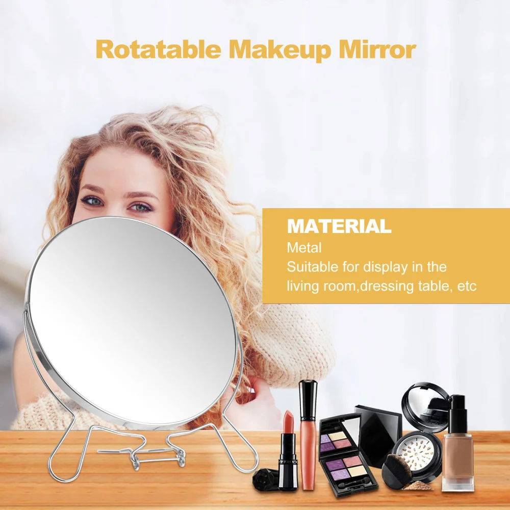 

8 inch Double-sided Mirror Gifts Standing Makeup Mirror Vanity Mirror for