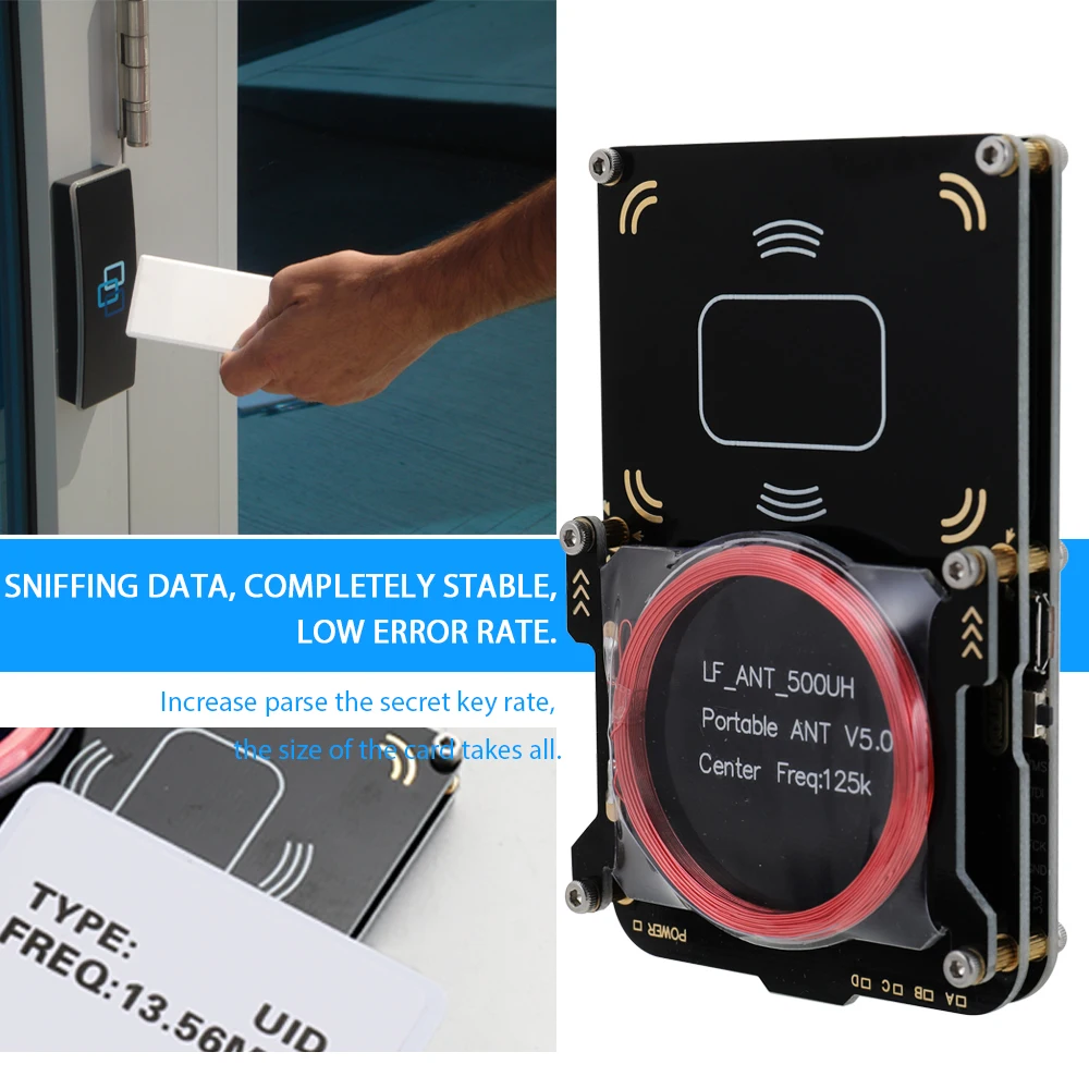 

New Proxmark3 develop suit Kits NFC RFID Card Reader Copier Changeable Card MFOC Card Clone Crack Open Source