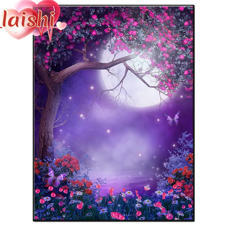 

Набор для алмазной вышивки «Луна», «ночь»