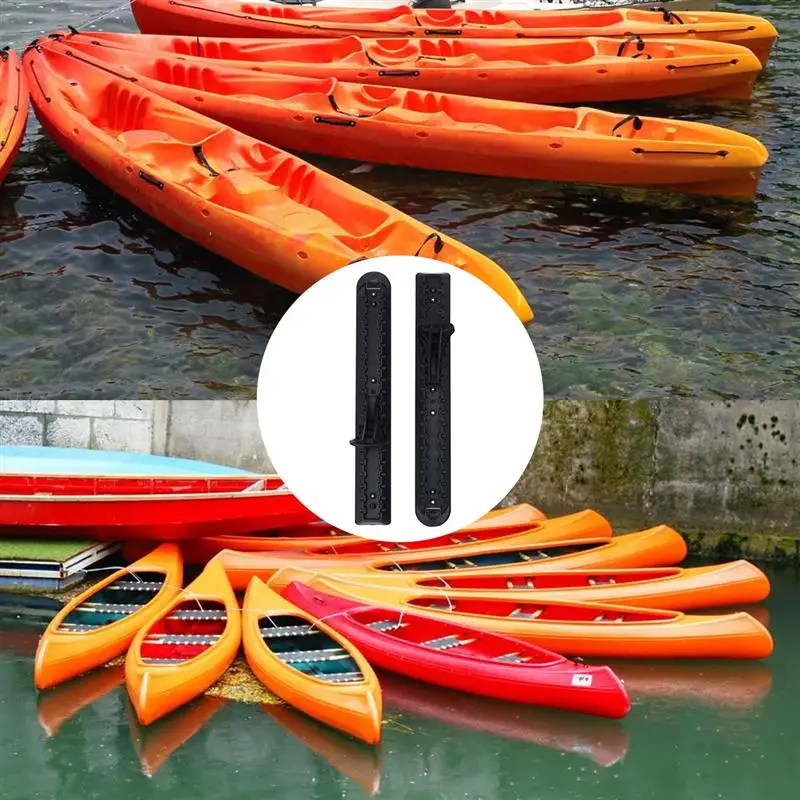 

2pcs Kayaking Pedal Convenient Fishing Boat Pedal Plastic Kayaking Supplies for Outside Outdoor Boat (Black, Grey)