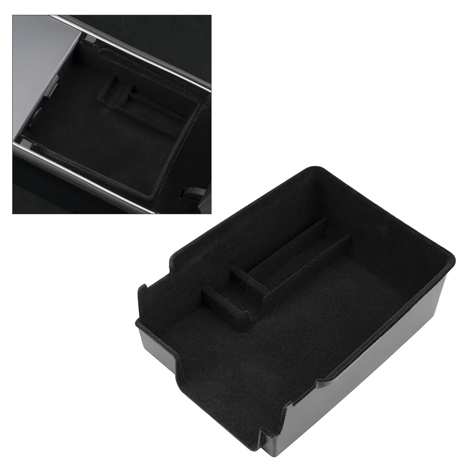 

Car Center Console Storage Box Armrest Organizer Caddy for Tesla Model 3 21
