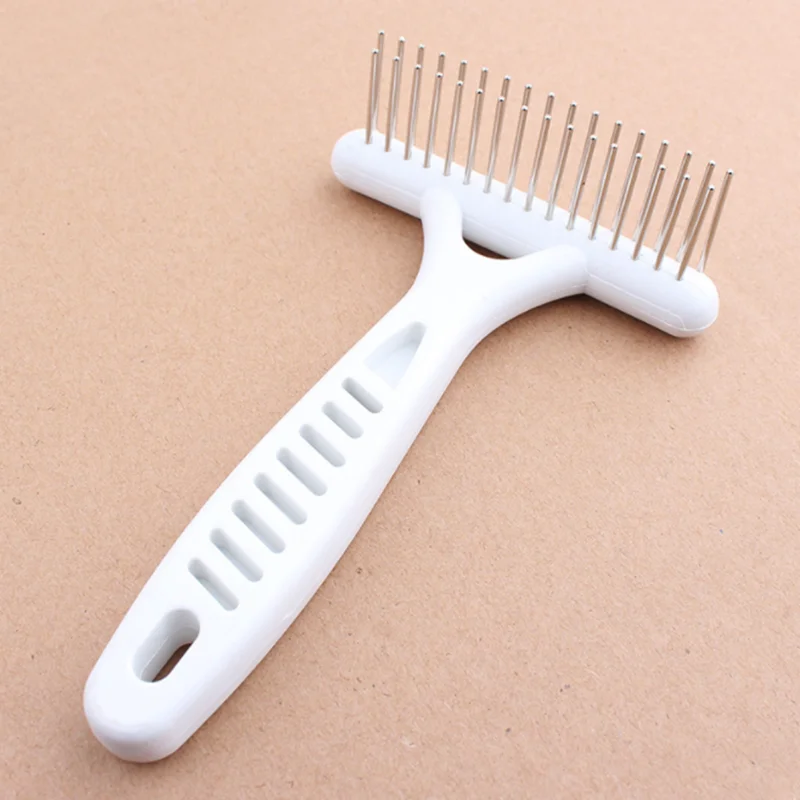 White Rake Comb for Dogs Brush Short Long Hair Fur Shedding Remove Cat Dog Brush Grooming Tools Pet Dog Supplies