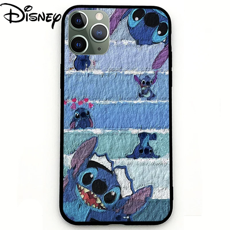 

Disney cartoon Stitch painting men's phone case for iPhone11 pro/xr /i7/i8plus/12pro/12mini/xs/xsmax /se/couple phone cover