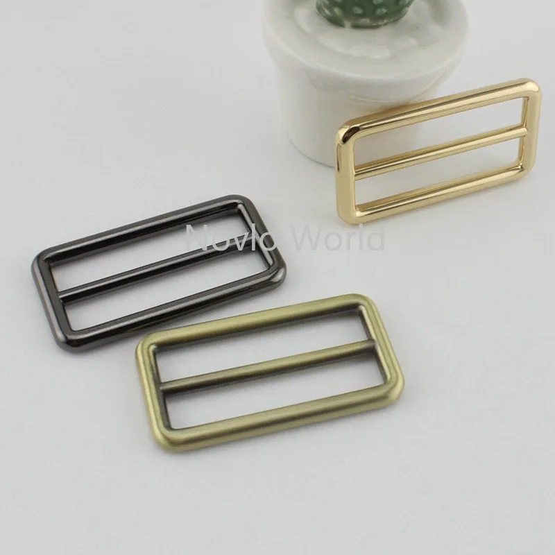 Nolvo World 5-20-100pcs 5 colors 5cm 2 Inch big slider buckle for bag strap adjust high lelve 50mm purse bags shoulder buckles | Багаж и