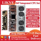 Комплект материнской платы 847 для майнинга, встроенный системный блок BTC INTEL847 GPU, корпус DDR3 48 Гб памяти MSATA 120 ГБ жесткий диск для 3070 3080 3090