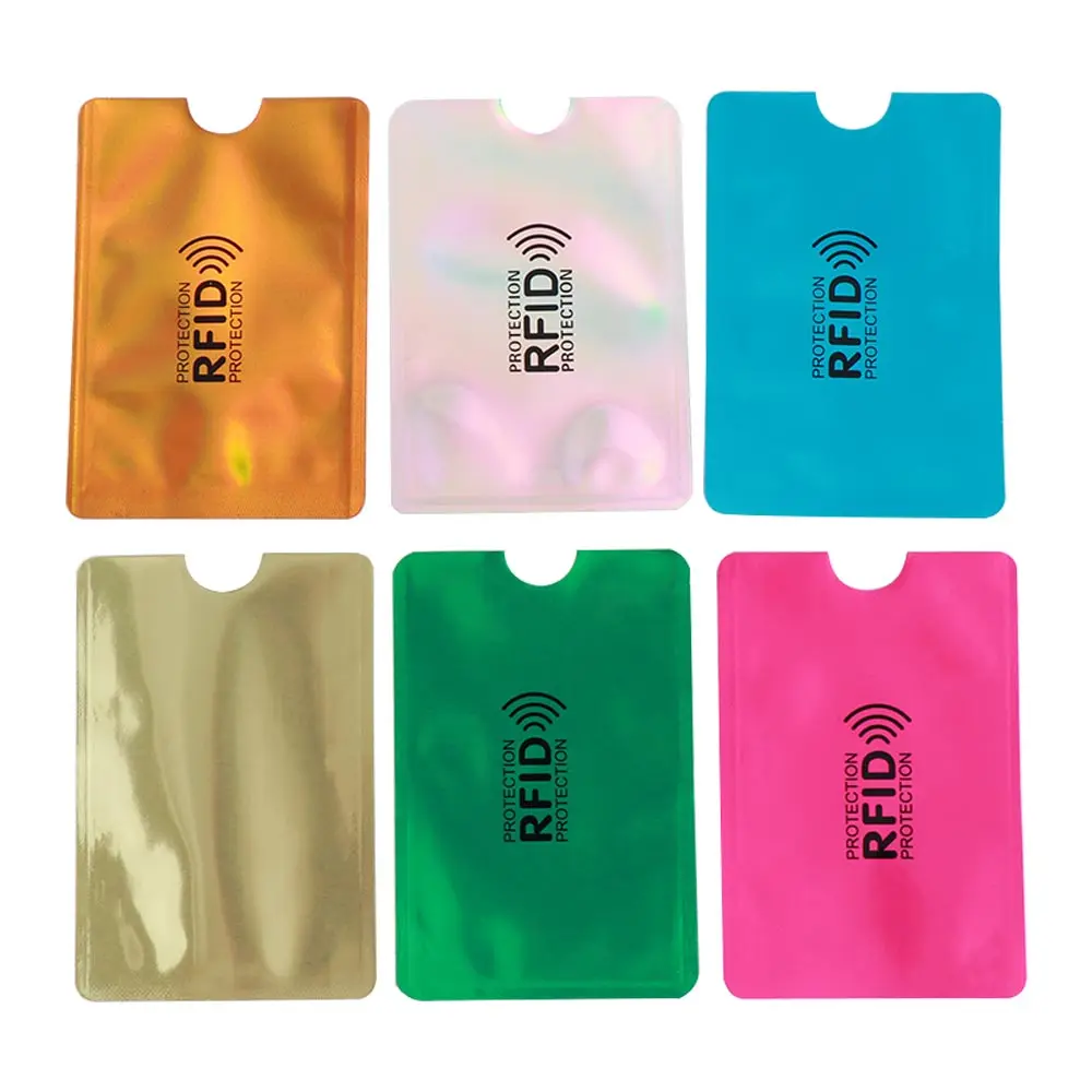5PCS/Pack Anti Rfid Blocking Reader Lock Card Holder ID Bank Case Smart Anti-theft Credit Protection Aluminium | Багаж и сумки