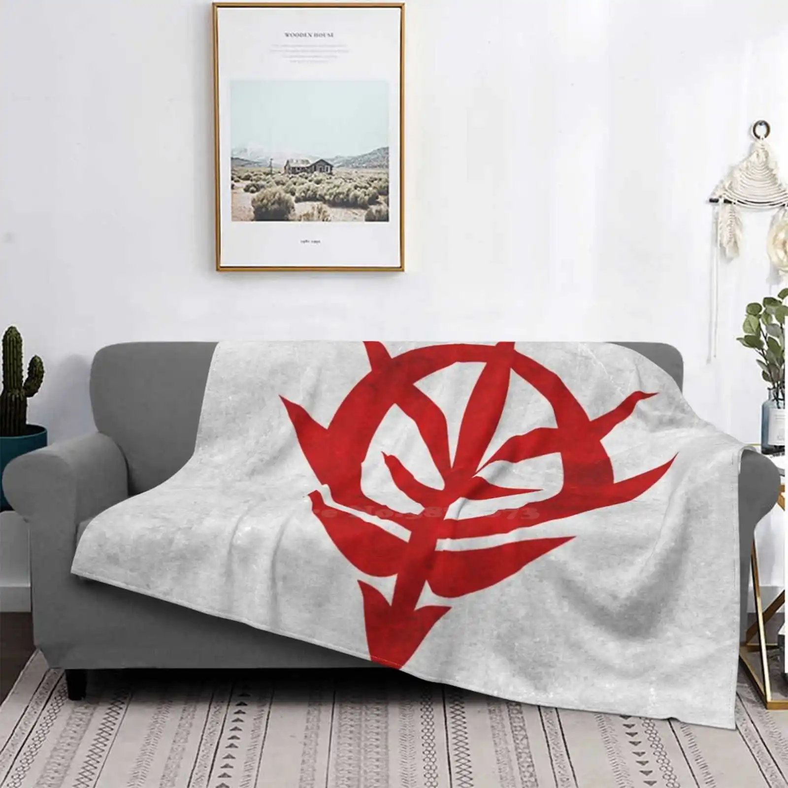 

Zeon-manta suave de todos los tamaños, cubierta blanca con textura de logotipo, decoración del hogar, ropa de cama, Robot de cie