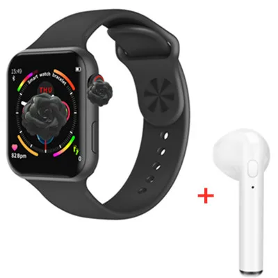 Add headphones F10 Смарт-часы Полный сенсорный экран для сердечного ритма кровяного давления спортивный трекер фитнес PK P80 N99 NY07 часы подключение Android IOS - Цвет: Add headphones