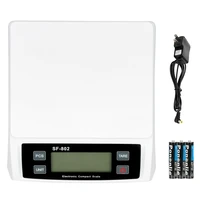 30kg1g high precision lcd digital postal shipping scale electronic platform scale blackwhite with adapterus stock