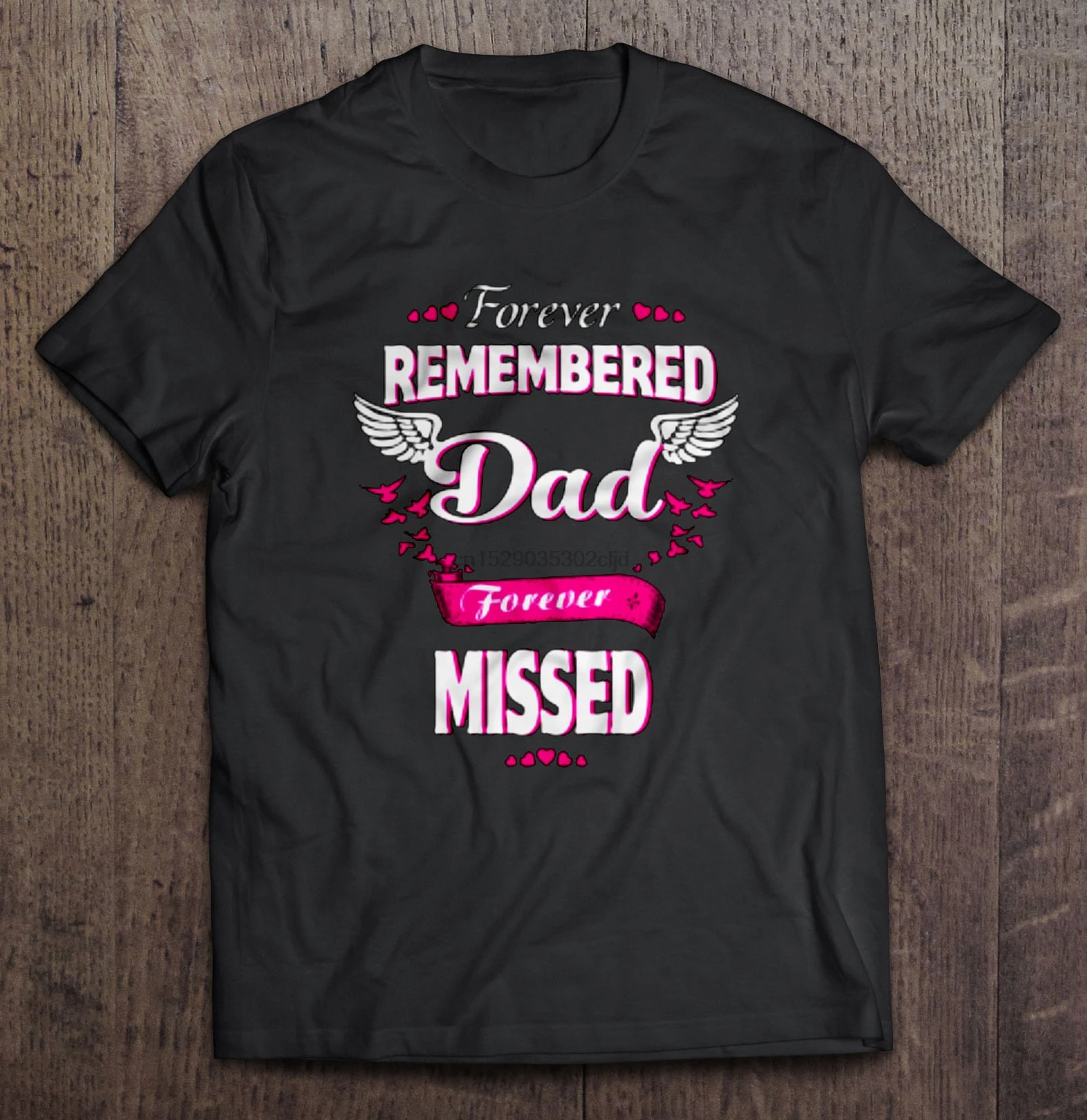 Мужская футболка с надписью Forever и dad forever missed женская |