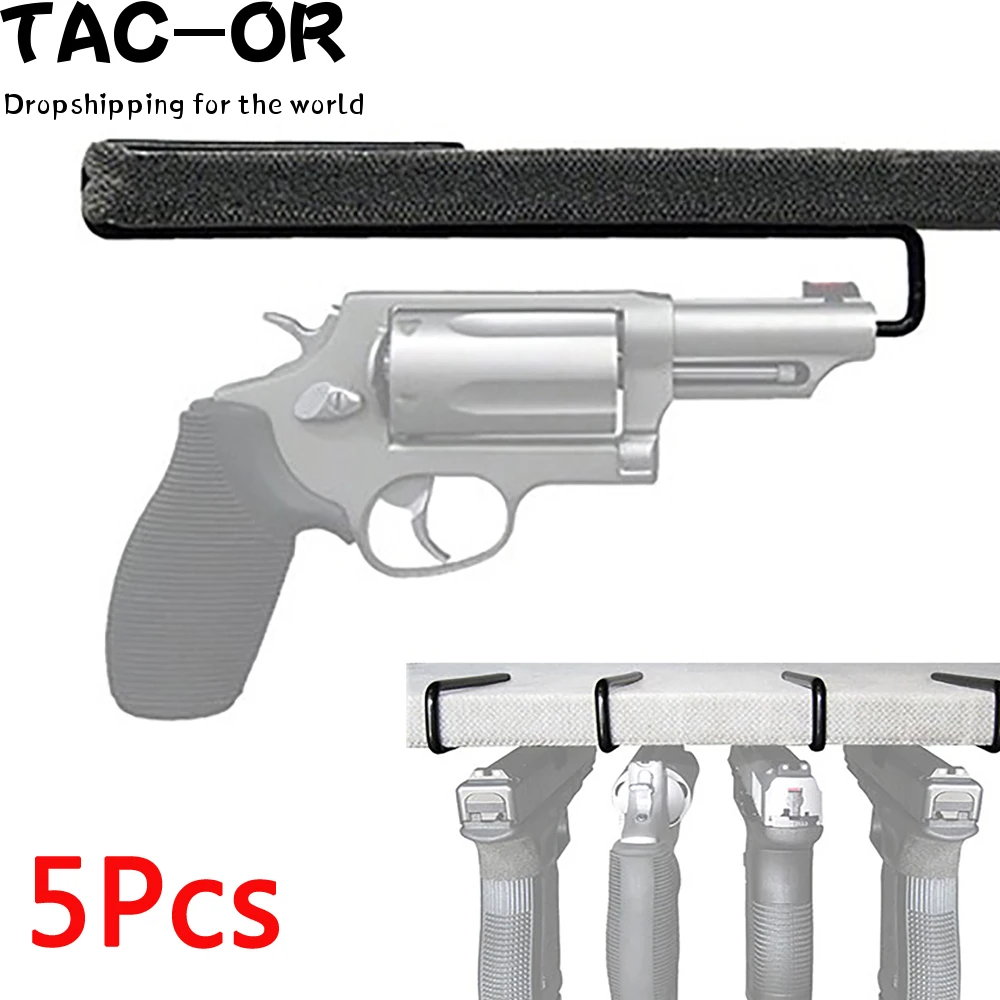 

Tactical 5Pcs Pistol Safe Hangers Gun Storage Hook Rack Holder Organizer for Hunting Handgun Accessory Dropshipping