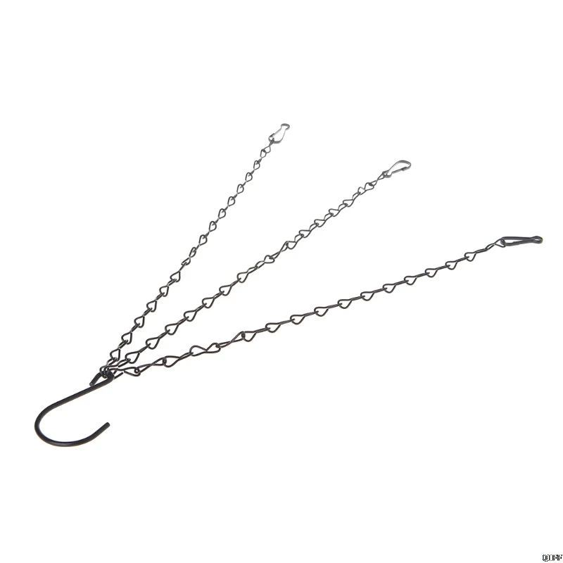 3 Point Garden Basket Iron Hanging Chains Flower Planter Pots Holder Replacement | Дом и сад