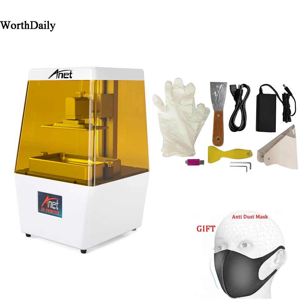 3D принтер Anet N4 светодиодный светильник из смолы SLA принтеры с ЖК дисплеем