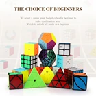 Qiyi 2X2 3X3 4X4 5X5 Пирамидка Рубикс магический куб пазл без наклеек Профессиональный скоростной куб Обучающие веселые игрушки для детей
