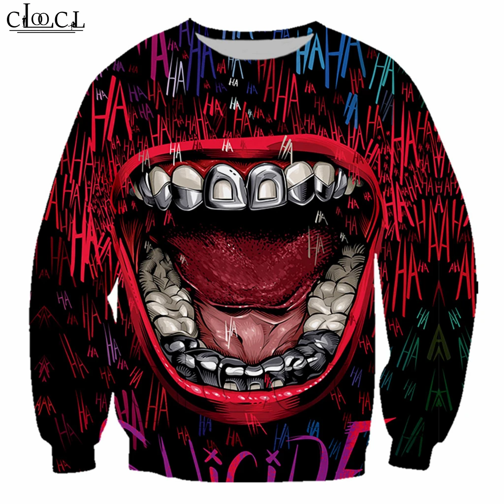 Свитшот мужской/женский с 3D принтом забавная уличная одежда длинным рукавом