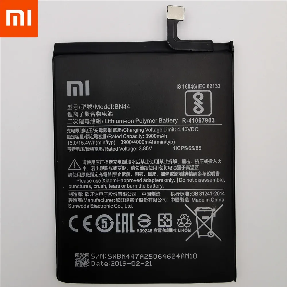 Xiaomi Redmi 5 Plus аккумулятор BN44 4000 мАч для Xiaomi Redmi 5 Plus высокое качество BN44 Сменный аккумулятор для телефона+ Бесплатные инструменты