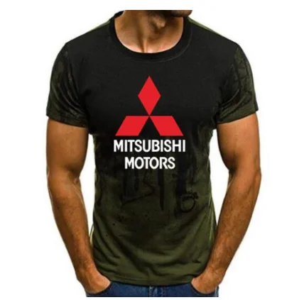 

2020 New summer for Mitsubishi T-shirt men and women work short sleeve T shirt Camouflage Short Sleeve tshirt t2