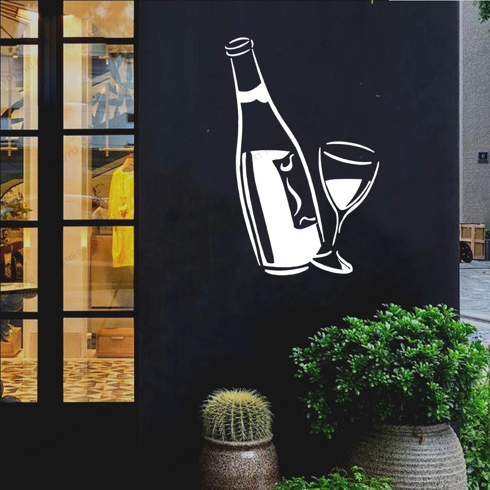 

Съемная цитата на бокал вина, украшение для бара, наклейка на стену для кухни, комнаты, Декоративные плакаты для украшения дома cx1986