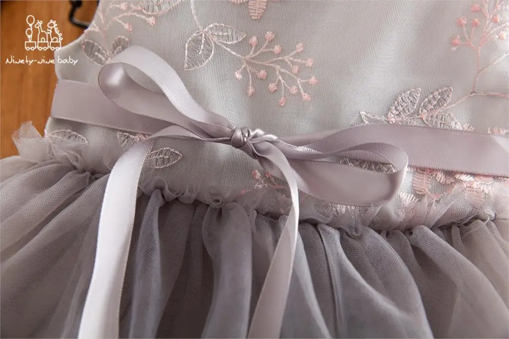 Цветочное платье для новорожденных одежда вечеринки крещения украшение в виде