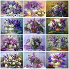 EverShine 5D DIY Алмазная живопись сирень вышивка крестиком Алмазная вышивка цветок наборы мозаики подарок ручной работы хобби рукоделие