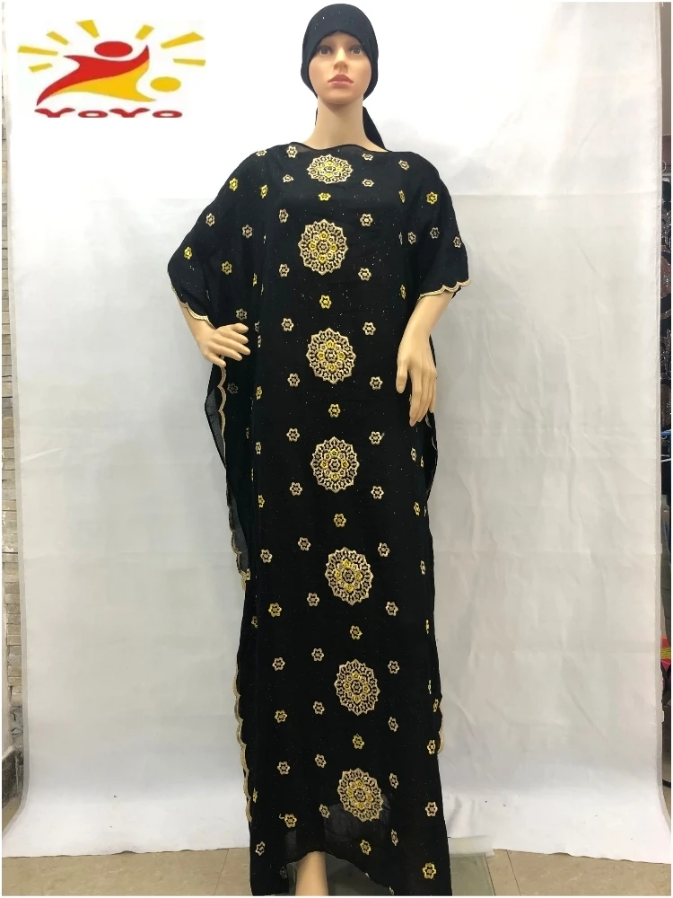 

2021 африканские платья большого размера для женщин, черные Дашики, бриллиантовая африканская одежда, женское вечернее длинное платье shb053