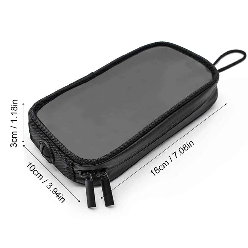 

Universal Motorcycle Fuel Tank Bag Magnetic Transparent Bag Seat Bag Oil Bag Mobile Cell Phone Holder Pouch For Driving Camping