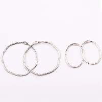 zinc alloy big geometric round circle porous connector charms 10pcslot for diy necklace earrings jewelry accessories