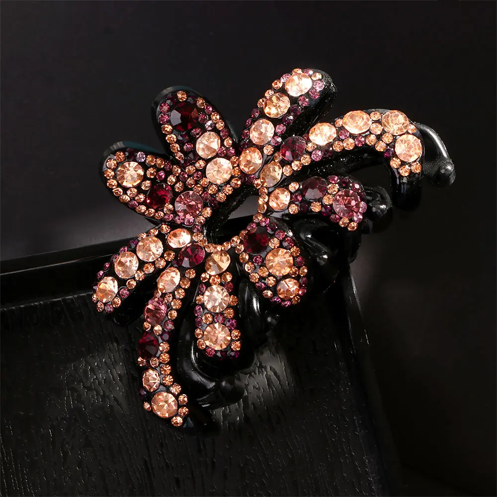 1 шт. модный элегантный Кристальный зажим для волос стразы|Шпильки и заколки